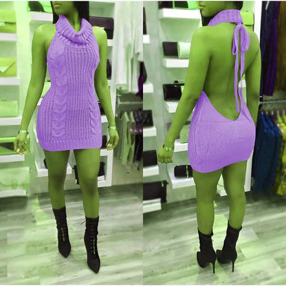 Style Loft Collection Back Blown Out Sweater Dress