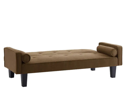 Style Loft Collection Sandstone Pull Point Tufted Button Sofa