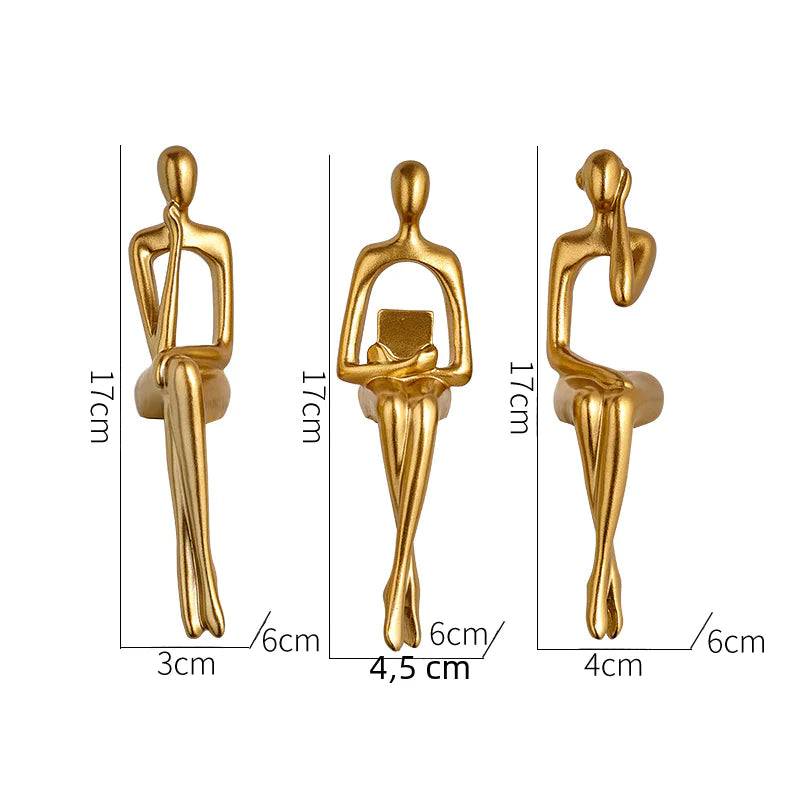 Style Loft Collection Three Piece Abstract Figurine Set