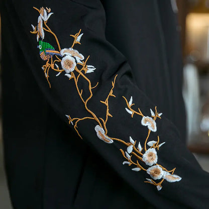 Style Loft Collection Lotus Blossom Lightweight Embroidered Jacket