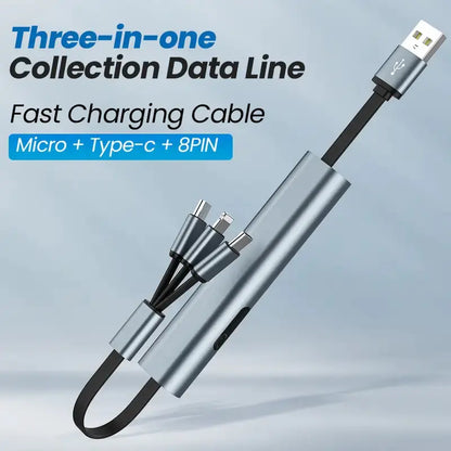 Style Loft Collection DigitalLoft FlexiCharge 3-in-1 Telescopic Cable