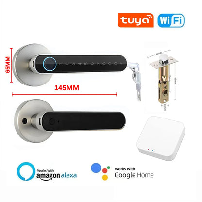 Style Loft Collection CyberSecure Smart Wifi, Bluetooth, and Fingerprint Door Lock