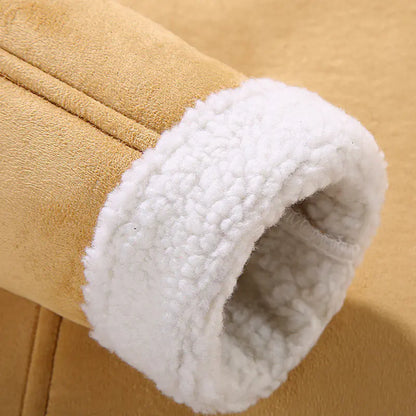 Style Loft Collection Sugar Loaf Bluffs Vegan Suede Jacket with Shearling Lining