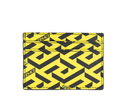 Style Loft Collection x Versace La Greca Pineapple Signature Coated Canvas Card Case