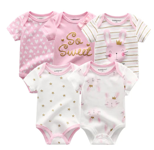Style Loft Collection BabyStyle Deneuve 5-piece Baby Bodysuit Set
