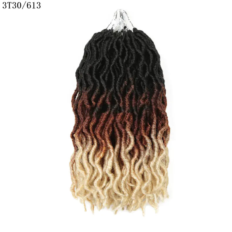 Style Loft Collection Colored 12-Inch Wavy Dreadlock Hair Extensions