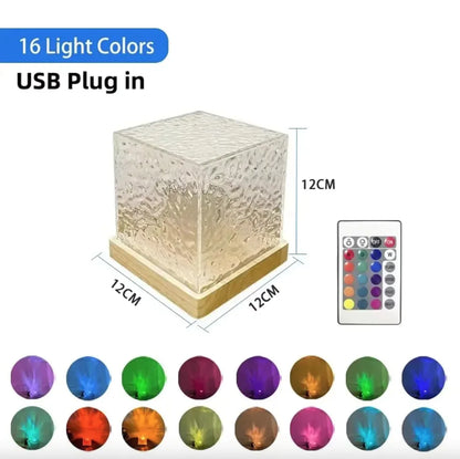 Style Loft Collection RoomStyle Kaydences Rotating 16-Color Water Wave Projector Lamp