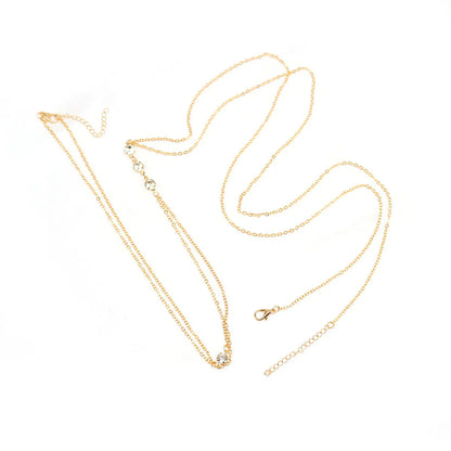 Style Loft Collection White Crystal Body Necklace