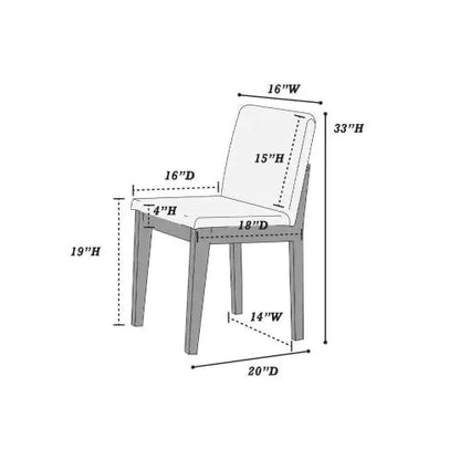 Style Loft Collection Grey 5pc Dining Room Set