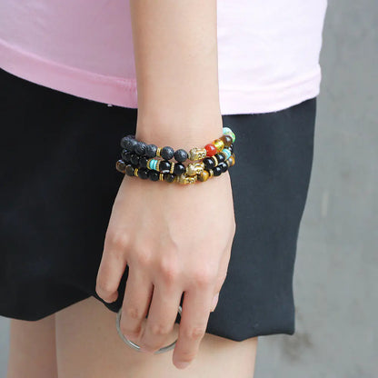 Style Loft Collection Agate Lava Stone Charm Bracelet