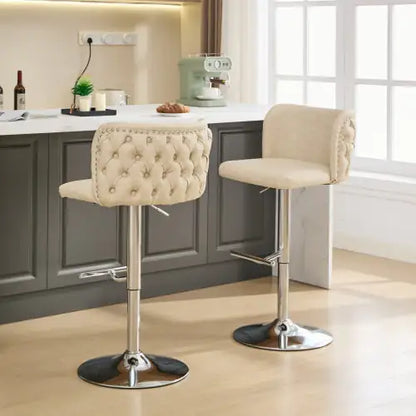 Style Loft Collection Modern Swivel Height Adjustable Barstools