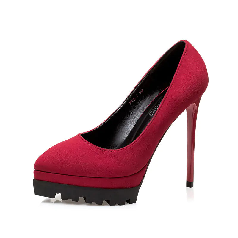 Style Loft Collection Stunning in Silence Suede Stilletos