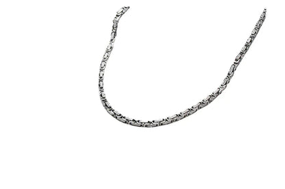 Style Loft Collection Handcrafted 304 Stainless Steel Byzantine Chain