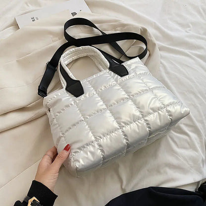 Style Loft Collection Plaid Stitching Shoulder Bag