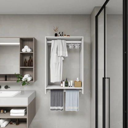 Style Loft Collection DIY Wooden Closet Organizer System with 2 Hanging Rods