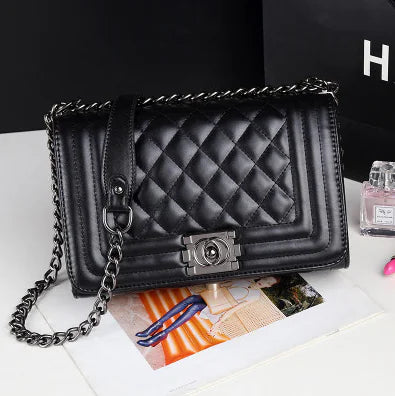 Style Loft Collection Elegant Quilted Chain Crossbody