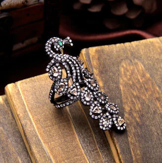 Style Loft Collection Elegant Diamond Peacock Ring