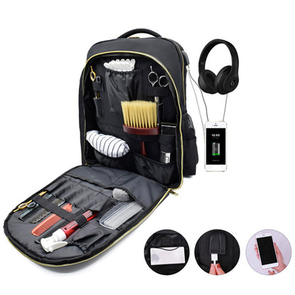 Style Loft Collection CyberStyle Clip and Go USB Charger Traveling Barbershop Backpack
