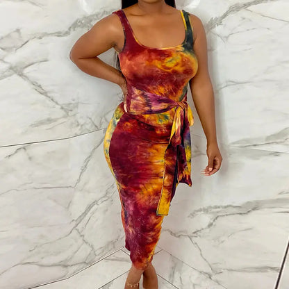 Style Loft Collection Tie-Dye Sleeveless Summer Dress