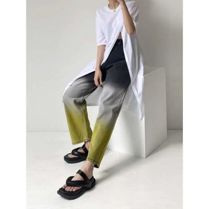 Style Loft Collection Color Frayed Denim Trousers