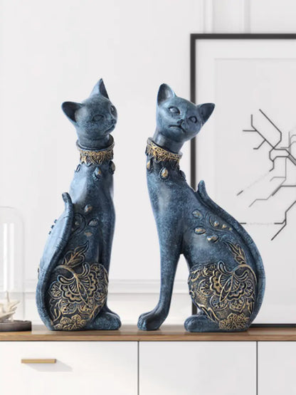 Style Loft Collection Twin Siamese Cats Figurines