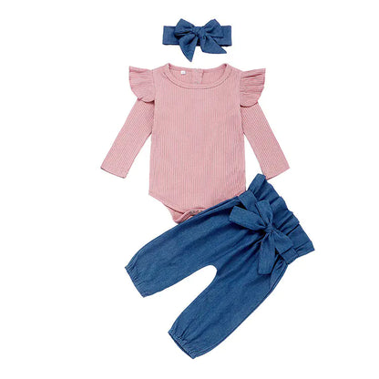 Style Loft Collection KidStyle Long Sleeve Bodysuit and Bowtie Set