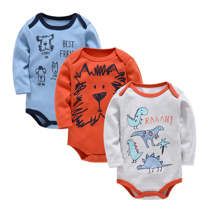 Style Loft Collection BabyStyle Mon Beau Sac Cuddly Cartoon Long-Sleeve 3 Piece Set Onesies