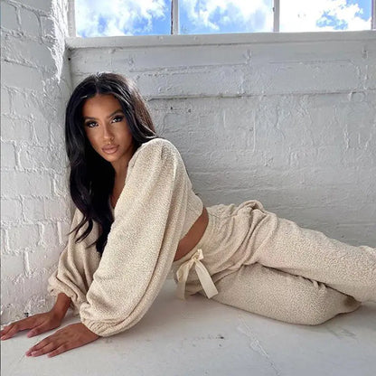 Style Loft Collection Lantern Sleeve Outfit Set