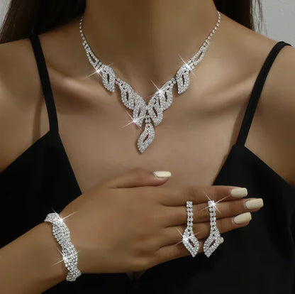 Style Loft Collection Luxury Bridal Necklace & Earrings Set