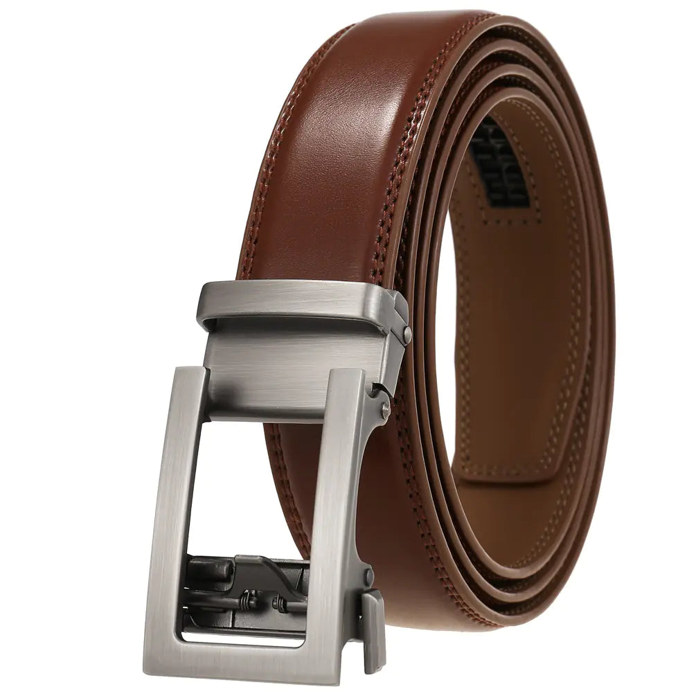 Style Loft Collection 1853 Ranch Genuine Leather Automatic Buckle Belt