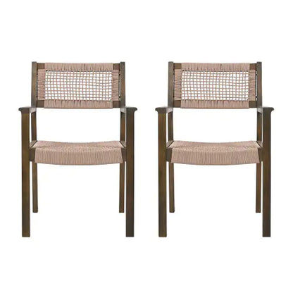 Style Loft Collection Woven Dining Chairs, Set of 2