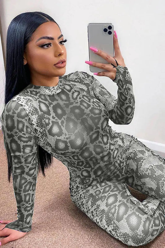Style Loft Collection Beline Serpentine Long-Sleeve Bodysuit