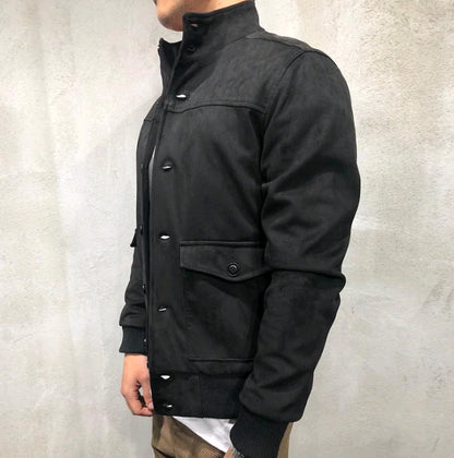 Style Loft Collection Hardin County Suede Button Up Jacket