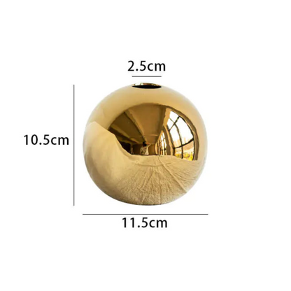 Style Loft Collection Electroplated Ceramic Gold Vase