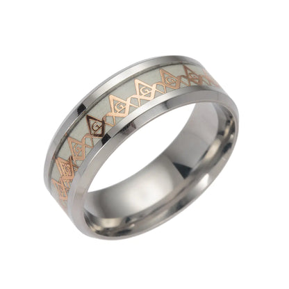 Style Loft Collection Lunora Stainless Steel Glow in the Dark Ring