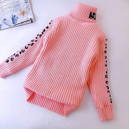 Style Loft Collection BabyStyle Cuvette Cashmere and Velvet Leopard Sweater