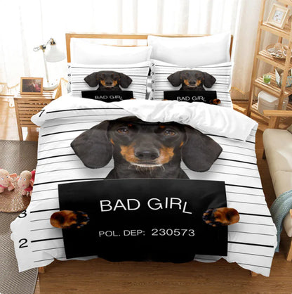 Style Loft Collection Dog Print Bedding Set