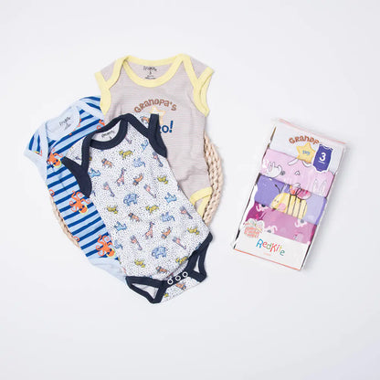 Style Loft Collection BabyStyle Roux & Fils 5-Pack Cotton Baby Bodysuits