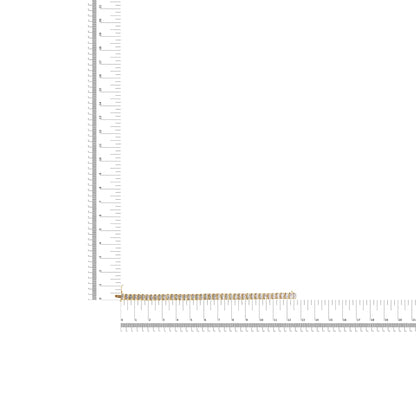 Style Loft Collection 14K Gold 5.00 Ctw Square Princess Cut White Diamond Rectangular Invisible Set Link Tennis Bracelet (H-I Color, SI2-I1 Clarity) - 7.25” Inches