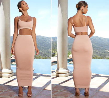 Style Loft Collection Levitari Two-Piece Crop Top Dress Set