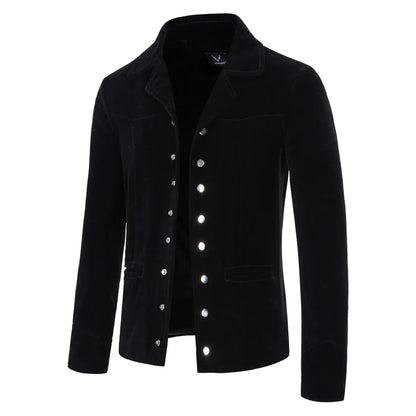 Style Loft Collection Southern Playalistic Single-Breasted Velvet Jacket