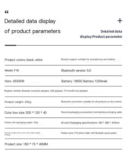 Style Loft Collection RoomStyle 3-in-1 Bluetooth Speaker Tablet and Phone Stand