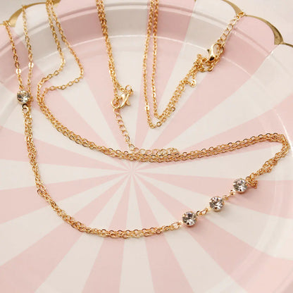 Style Loft Collection White Crystal Body Necklace