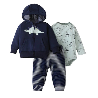 Style Loft Collection BabyStyle Ruve & Rue 3-Piece Cartoon Baby Outfit Set