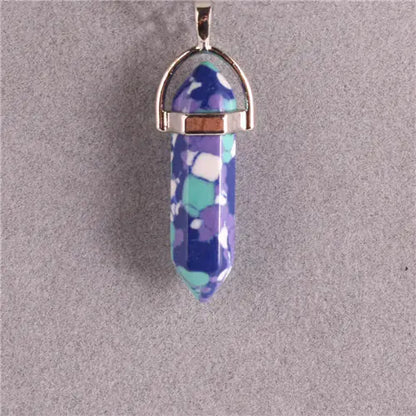 Style Loft Collection Natural Stone Crystal Agate Pendant