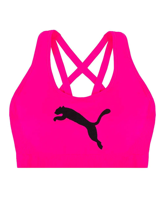 Style Loft Collection x PUMA Seamless Sports Bra Big Cat Pink/Black Large