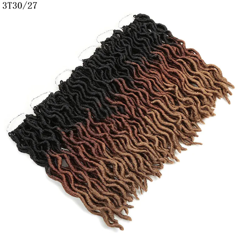 Style Loft Collection Colored 12-Inch Wavy Dreadlock Hair Extensions
