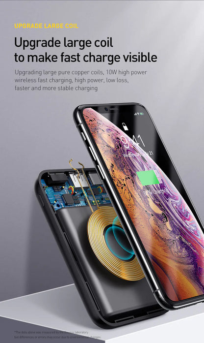 Style Loft Collection CyberStyle Wireless Fast Charging Power Bank with LED Display