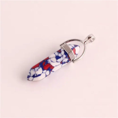 Style Loft Collection Natural Stone Crystal Agate Pendant