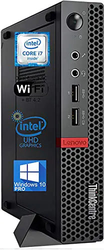 Style Loft Collection x Lenovo ThinkCentre M910Q Tiny Desktop Computer Intel Core i7-6700T Upto 3.6GHz 16GB RAM 1TB NVMe SSD 4K 3-Monitor Support DisplayPort HDMI AC Wi-Fi Bluetooth - Windows 10 Pro (Renewed)